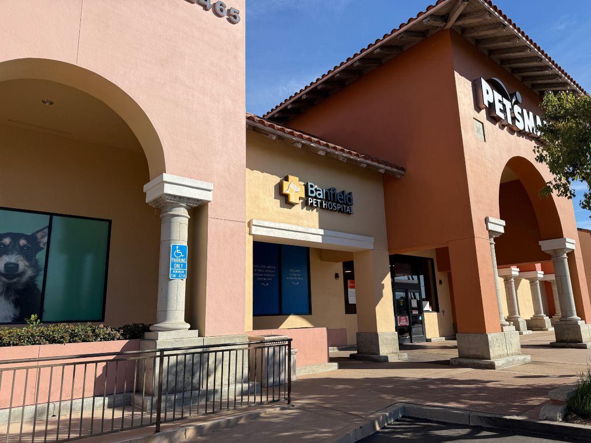The Banfield Brea building front entrance