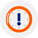 Illustrated icon of a stopwatch