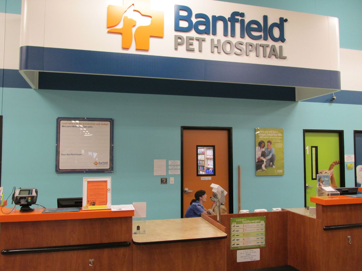 The front desk at the Banfield - Northborough hospital