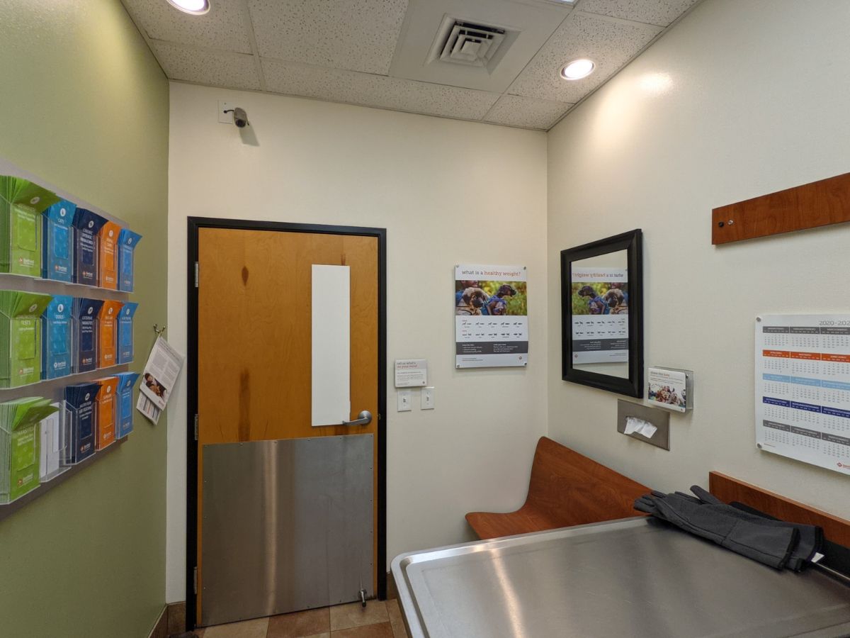A view inside the Banfield - Warwick exam room