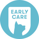 A teal icon with a kitten indicating the Kitten Early Care Optimum Wellness Plan