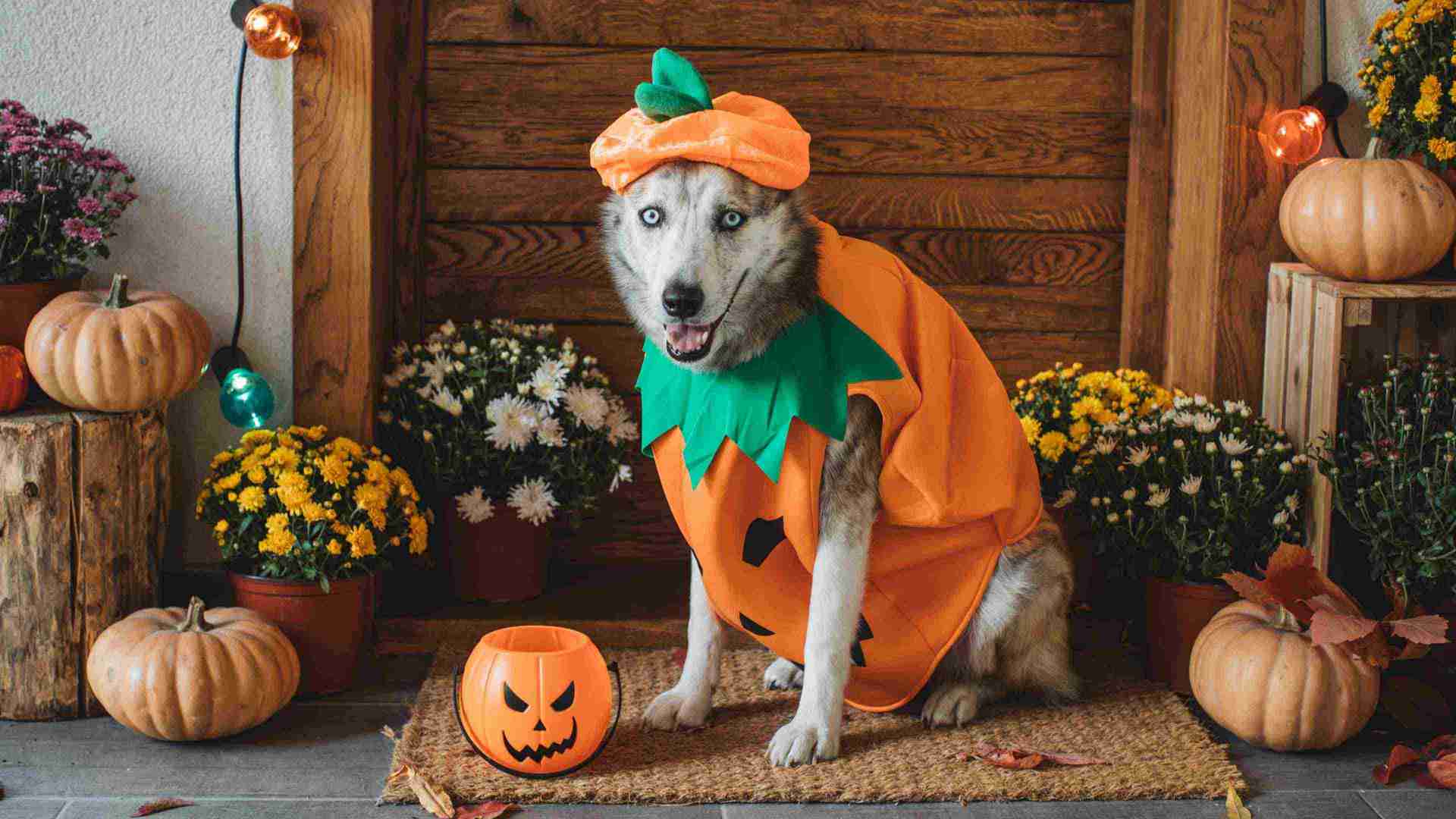 Dog pumpkin costumes sales