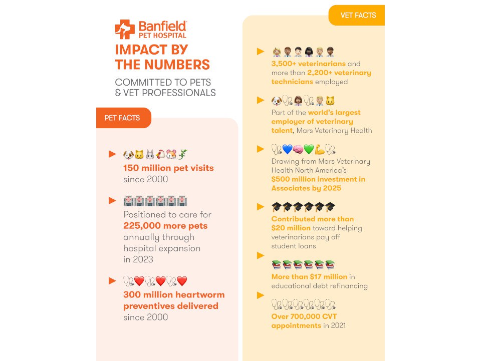 Banfield by the numbers infographic