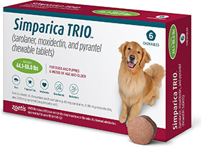 simparica trio medication box