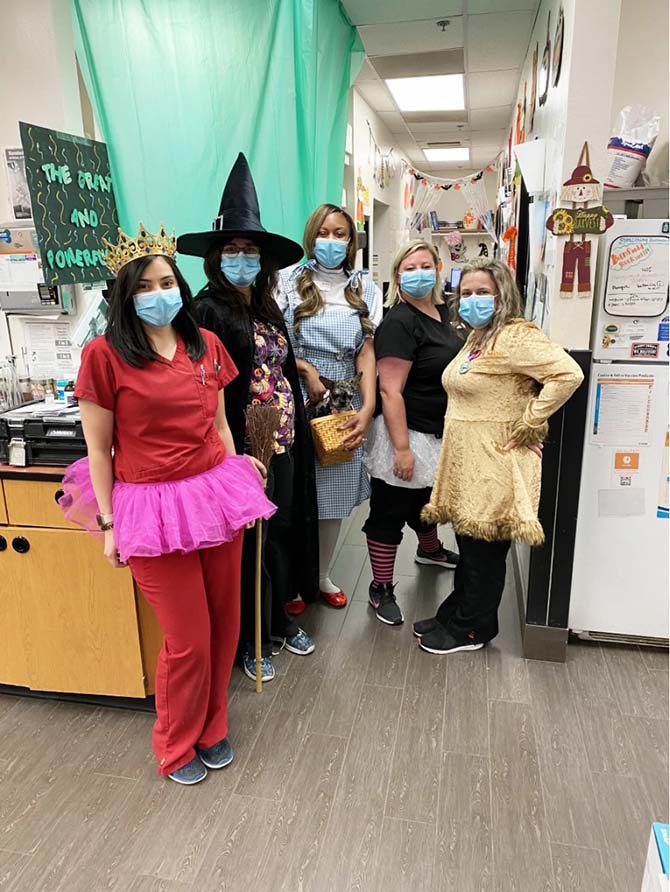A group of associates at the Banfield Pet Hospital, Rockwall, TX