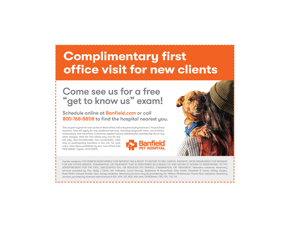 banfield coupons free office visit